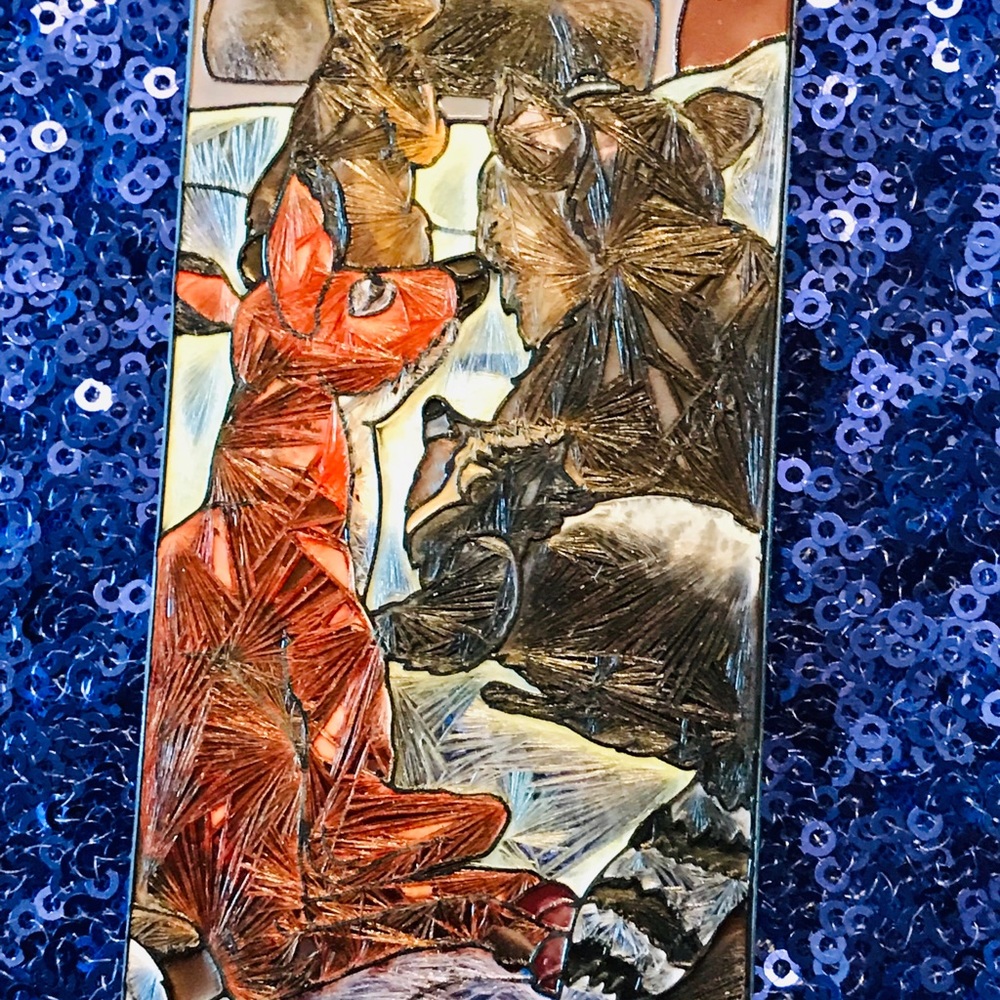 COPY - AMIA Hand-painted Stained Glass Cross ✝️ - Picture 3 of 7